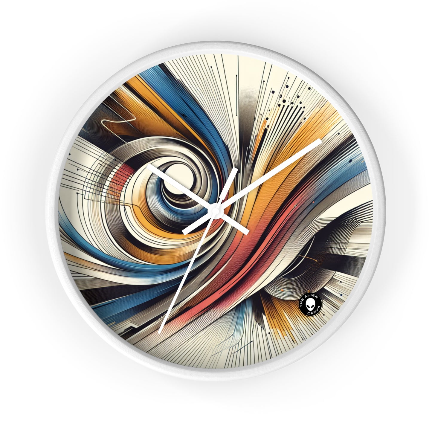 "Mechanical Harmony: A Kinetic Art Installation" - The Alien Wall Clock Kinetic Art