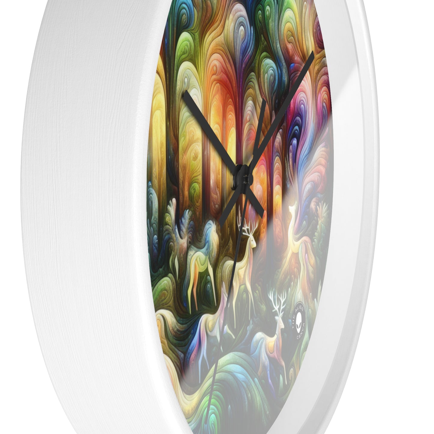 "Ethereal Enchantment: The Mystical Forest" - The Alien Wall Clock