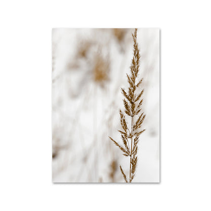 Wild Boho Woman Grass Reed Poster Nordic Canvas