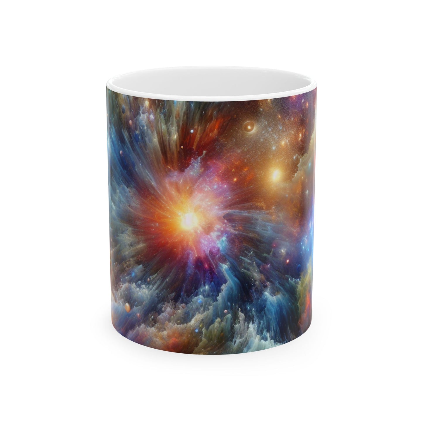 "Galactic Creation: A Kaleidoscope of Cosmic Wonder" - The Alien Ceramic Mug 11oz