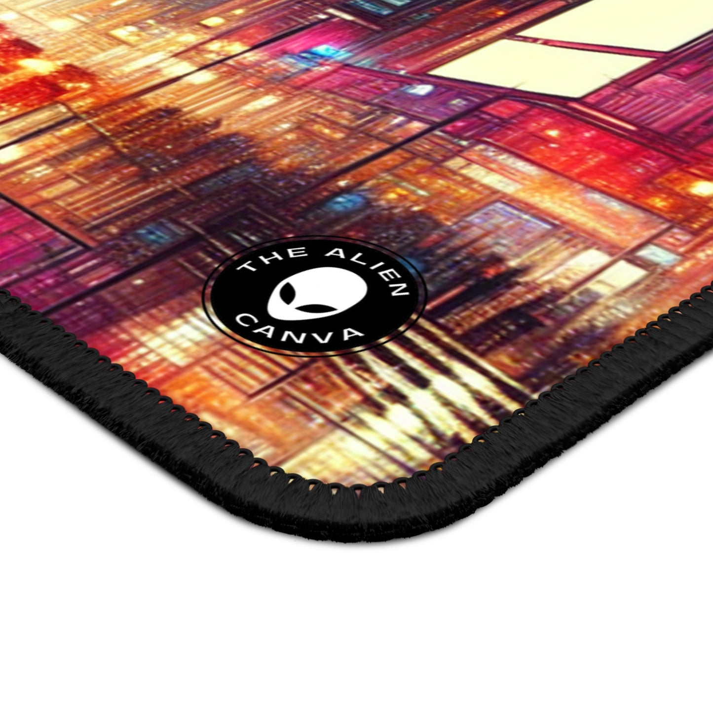 "Cityscape Unveiled: A Neon Night" - The Alien Gaming Mouse Pad