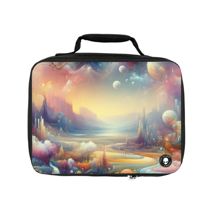 "Dreamscape Delights: A Surreal Painting"- The Alien Lunch Bag