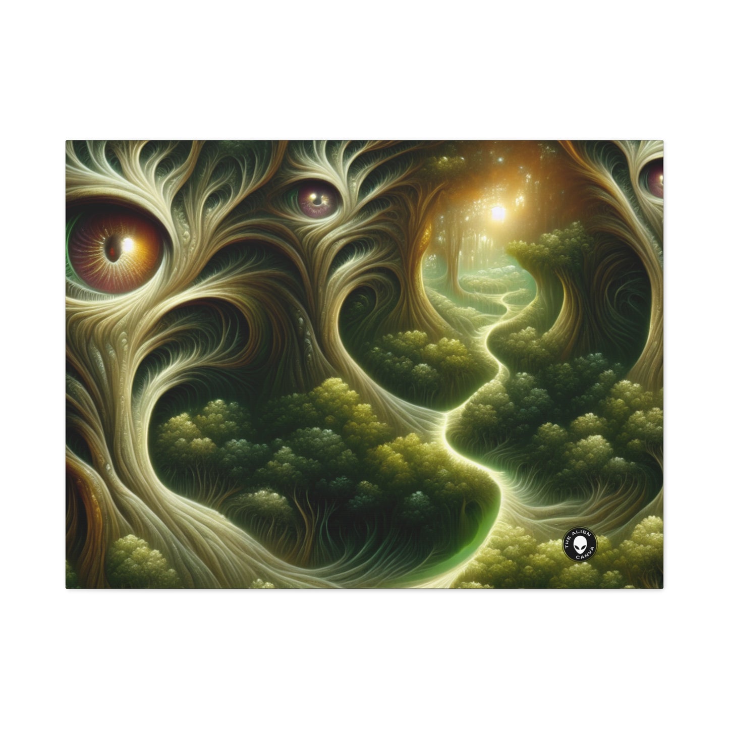 "Watchful Woods: The Path to Enchantment" - The Alien Canva