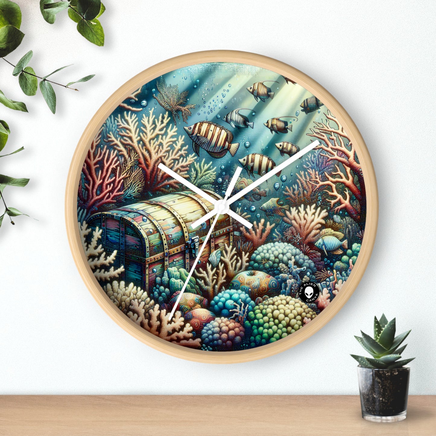 "Underwater Wonderland" - The Alien Wall Clock