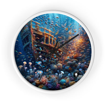 "Enigmatic Underwater World" - The Alien Wall Clock