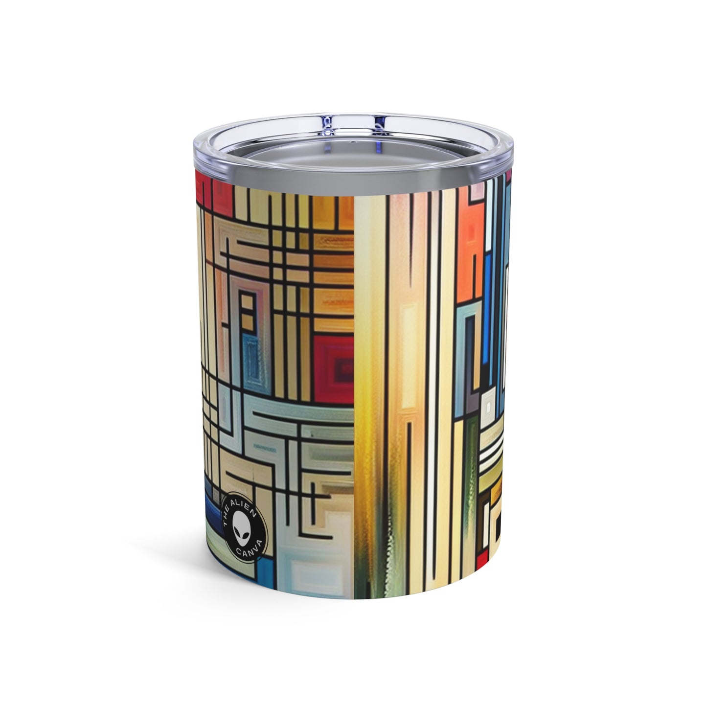 "Urban Symmetry: A Precisionist Perspective" - The Alien Tumbler 10oz Precisionism