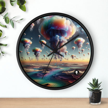 "Jellyfish Sky: A Surreal World" - The Alien Wall Clock