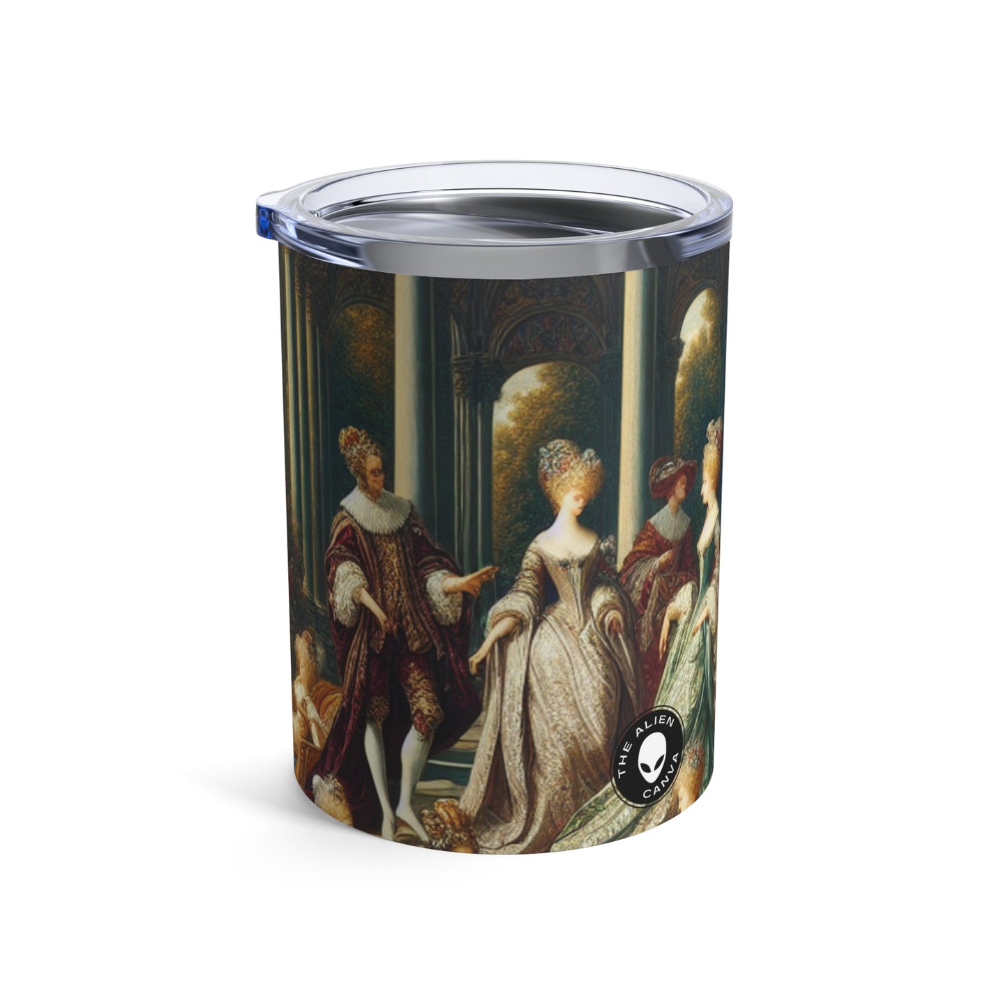 "Regal Elegance: A Gothic Inspired Garden Portrait" - The Alien Tumbler 10oz International Gothic