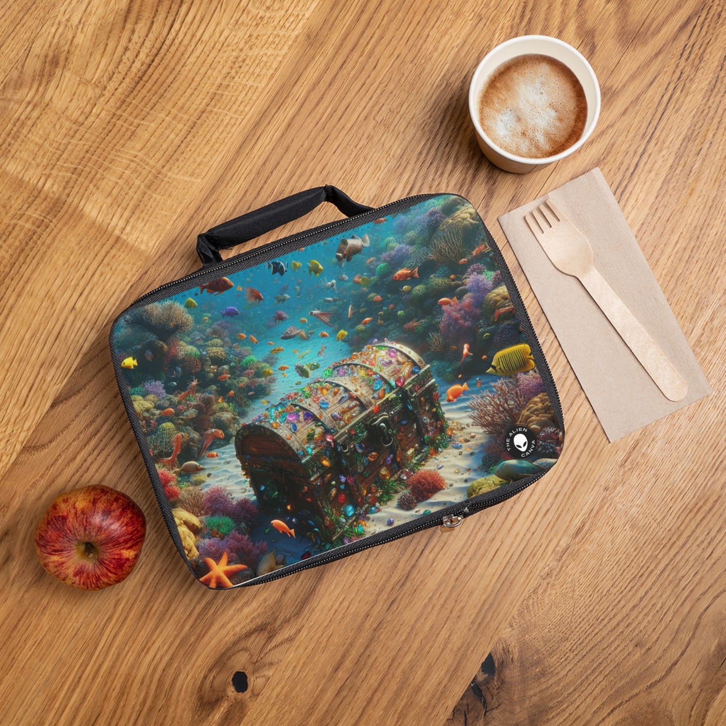 "Jeweled Depths: Discover the Hidden Treasure"- The Alien Lunch Bag