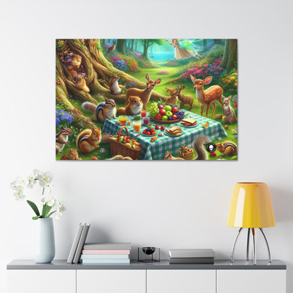 "Enchanted Forest Picnic: A Magical Gathering" - The Alien Canva