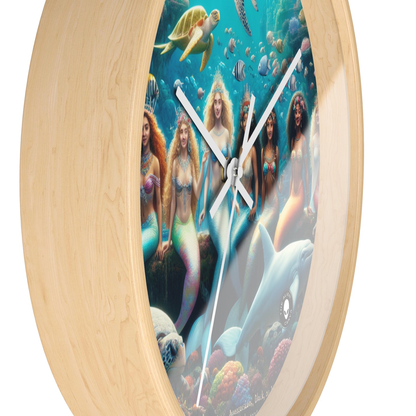 "Dive into the Enchanted Abyss: A Mermaid's Paradise" - The Alien Wall Clock