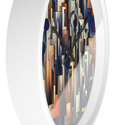 "Enigma Realms: A World of Surreal Beauty" - The Alien Wall Clock Metaphysical Art