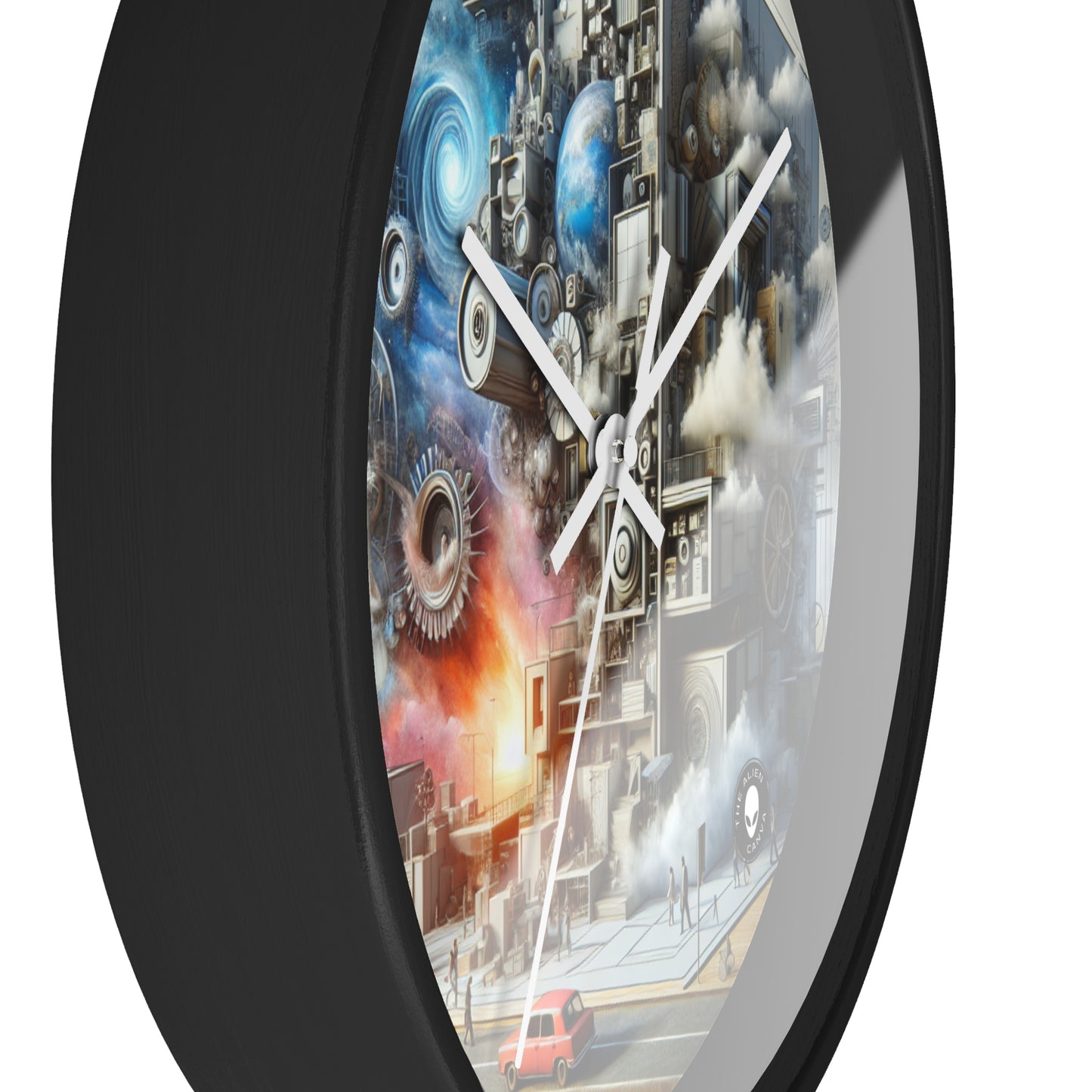 "Symbolic Transformations: Conceptual Realism in Everyday Objects" - The Alien Wall Clock Conceptual Realism