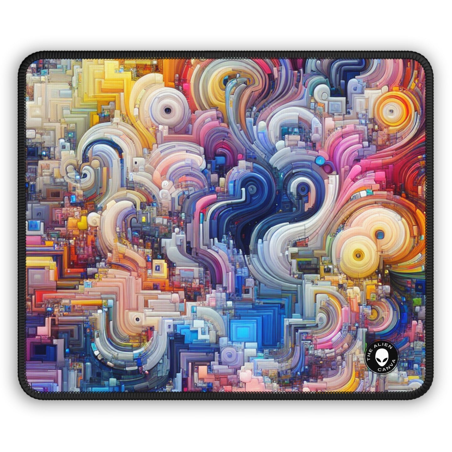 "Oceanic Harmonies: A Generative Art Exploration" - The Alien Gaming Mouse Pad Generative Art