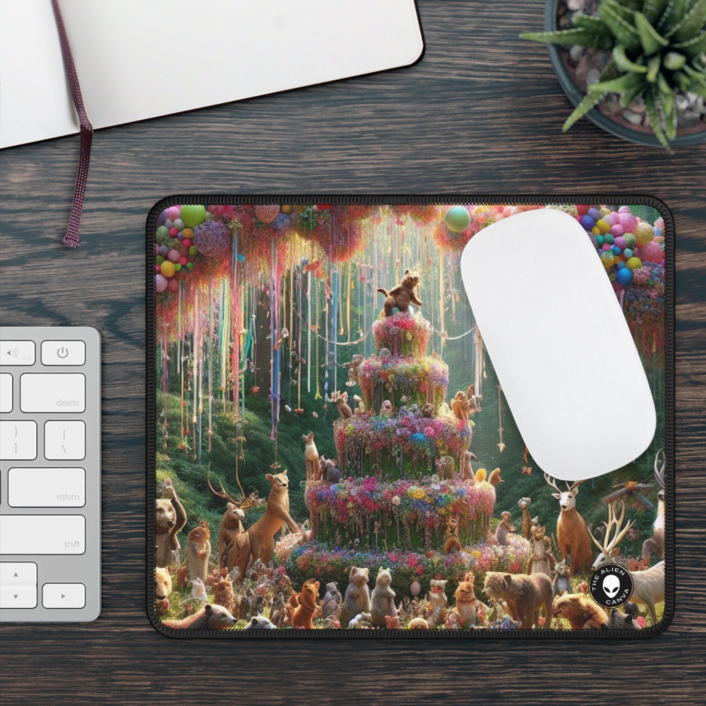 "Forest Fiesta" - Le tapis de souris de jeu Alien