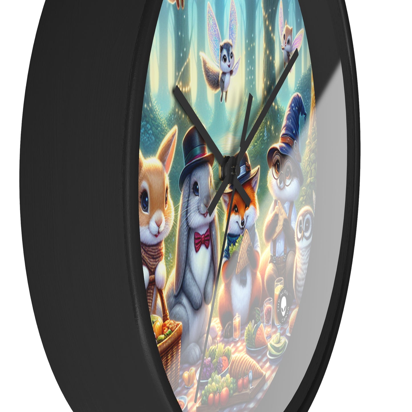 "Hats Off in the Enchanted Forest" - The Alien Wall Clock