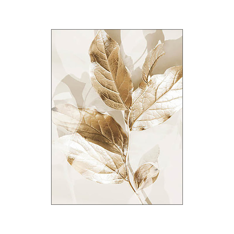 Nordic Modern Canvas Art Wall Painting Gold Foil Beach