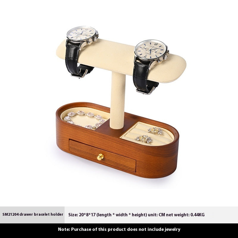 Solid Wood Watch Jewelry Storage Display Stand