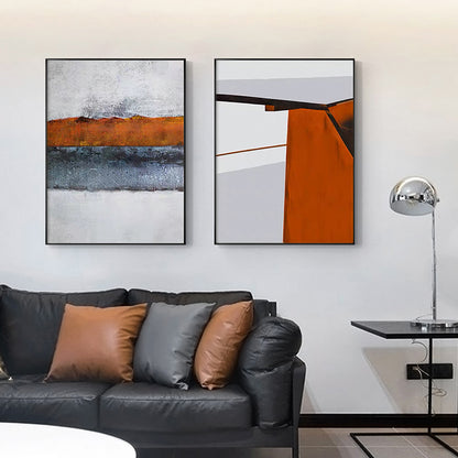 Scandinavian Abstract Gray Wall Art Modern Picture Poster