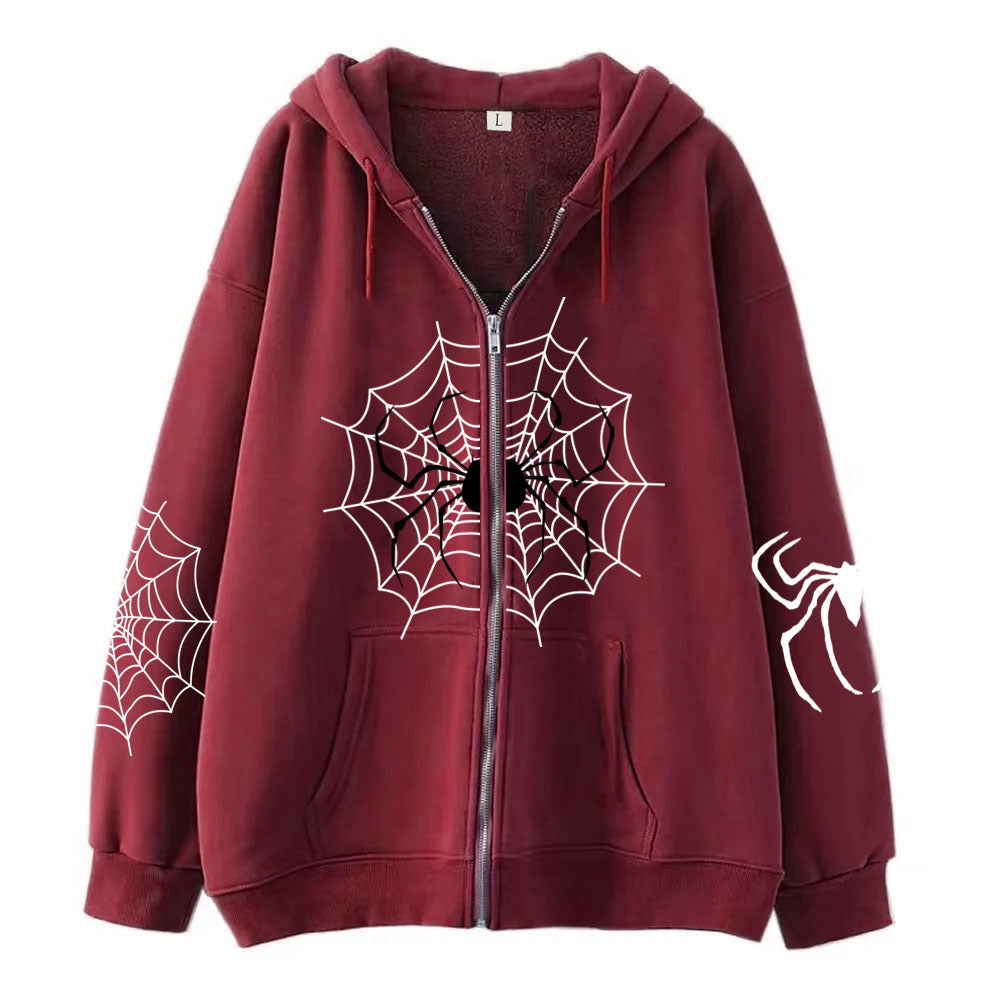 Spider Zipper Sweater Halloween Decoration