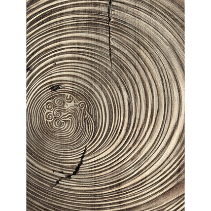 New Chinese Style, Simple Wooden Texture And Elegant Zen Paintings