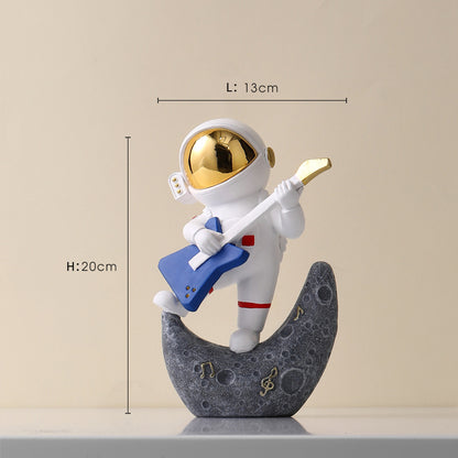 Accesorios de decoración del hogar Figuras de astronauta de resina nórdica