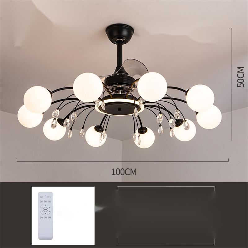 Living Room Ceiling Fan Lamp Creative Chandelier