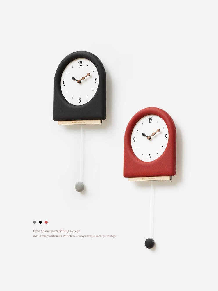 Home Living Room Fashion Punch-free Swing Clock