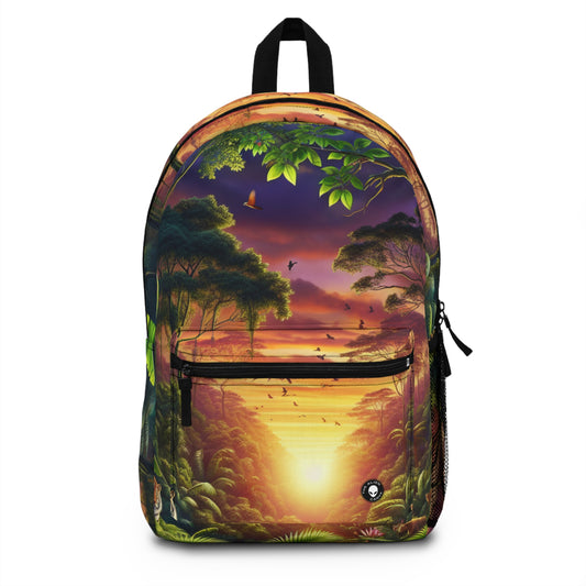 "Dusk in the Jungle: A Wild Encounter" - The Alien Backpack