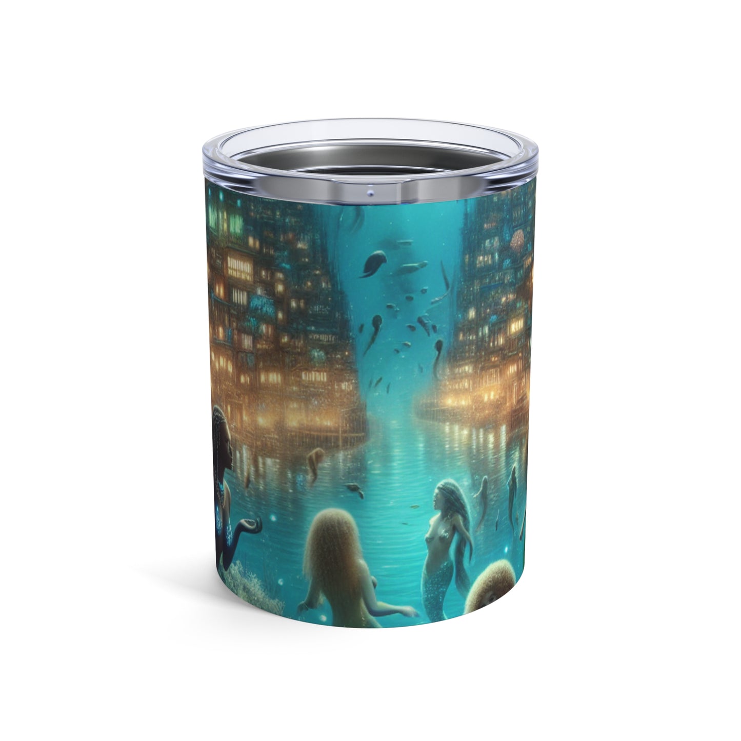 "Glimmering Depths: The Enchanted Underwater City" - The Alien Tumbler 10oz