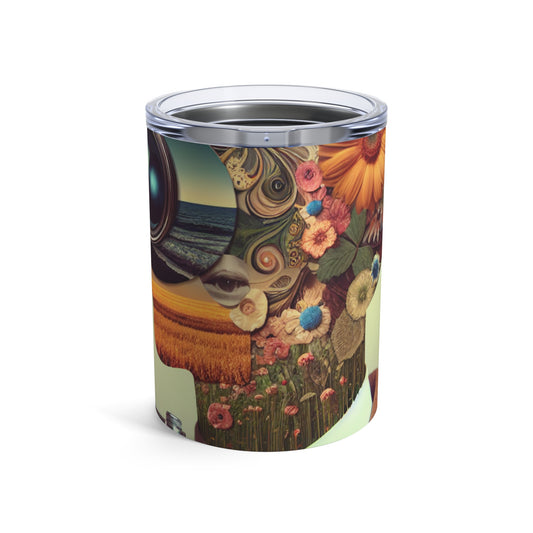 "Nature-Tech Fusion: A Photomontage Exploration" - The Alien Tumbler 10oz Photomontage