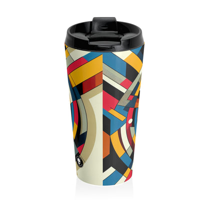 "Digital Revolution: A Constructivist Perspective" - The Alien Stainless Steel Travel Mug Constructivism