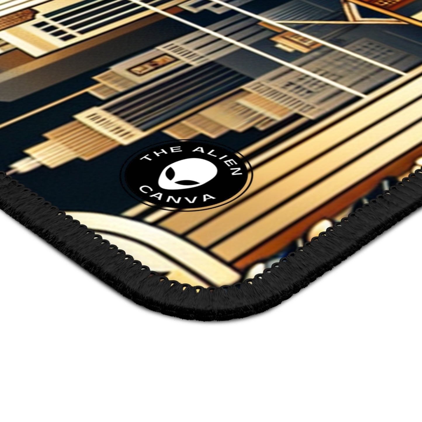 "Luxe Deco: Elegancia artística en el Grand Hotel" - The Alien Gaming Mouse Pad Art Deco