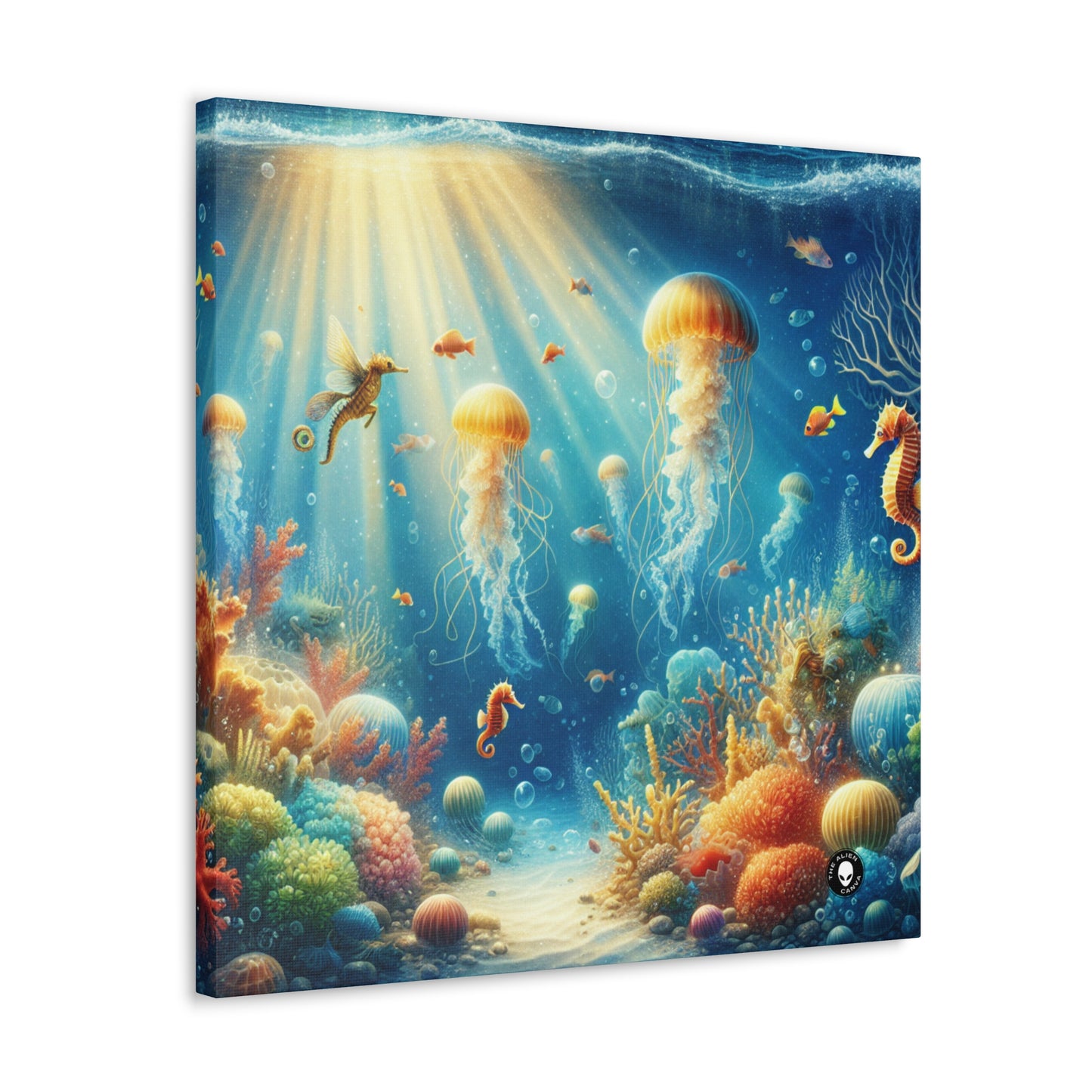 "Sunlit Serenity: A Magical Underwater Realm" - The Alien Canva