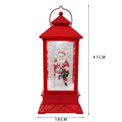 Snowing Christmas Decoration Snow lamp Street Lantern Ornament Light