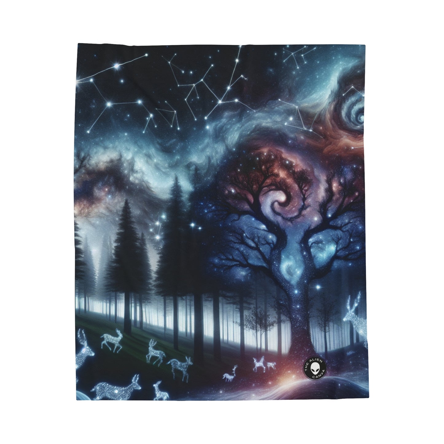 "Galactic Oasis" - The Alien Velveteen Plush Blanket