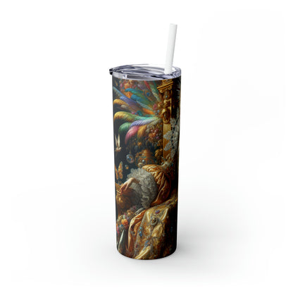 "The Splendor of a Renaissance Queen" - The Alien Maars® Skinny Tumbler with Straw 20oz Rococo