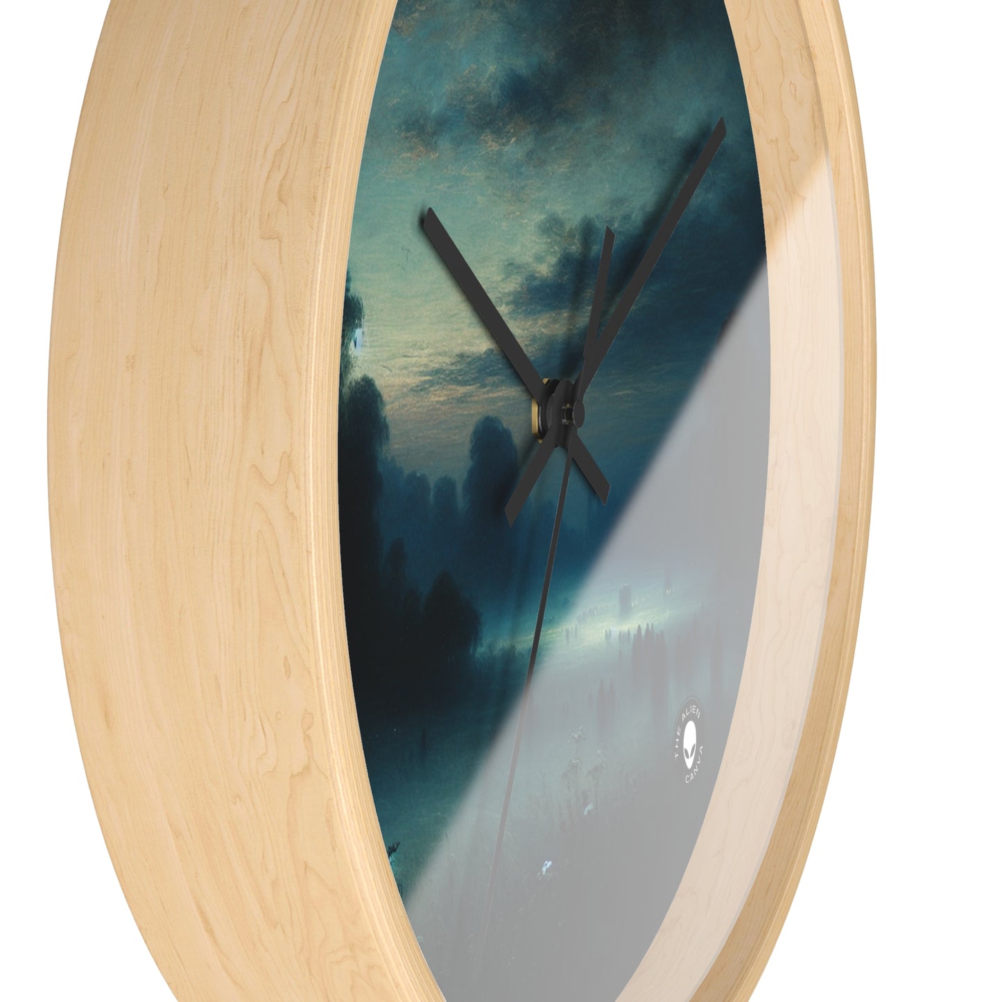 "Misty Twilight: A Tonalism Journey into Silent Serenity" - The Alien Wall Clock Tonalism