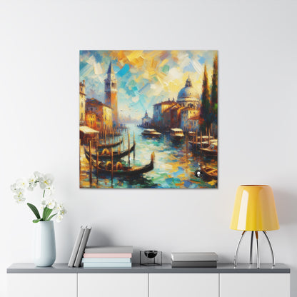 "Serenity in the City: Capturing the Golden Hour" - The Alien Canva Impressionism