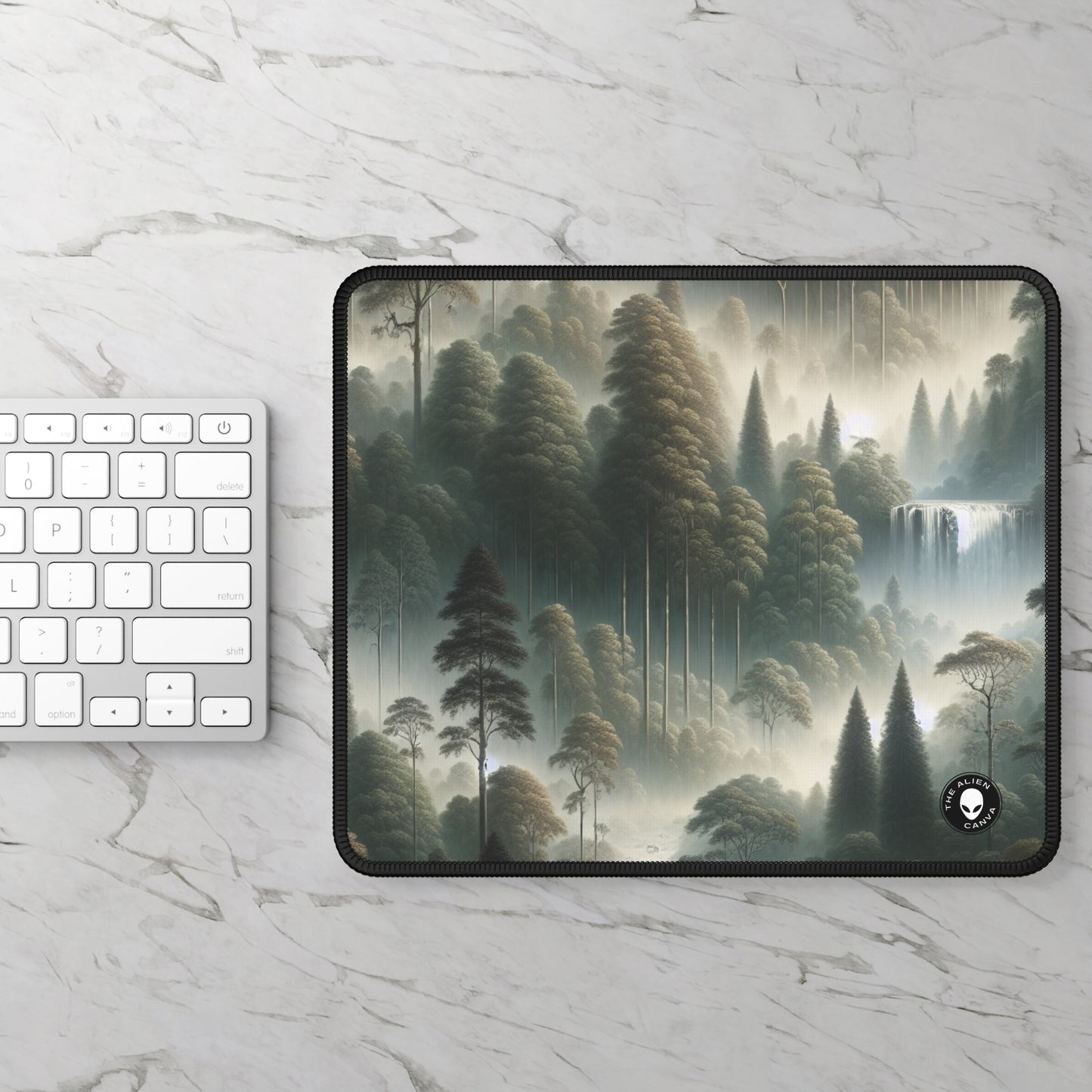 "Misty Forest Retreat" - The Alien Gaming Mouse Pad