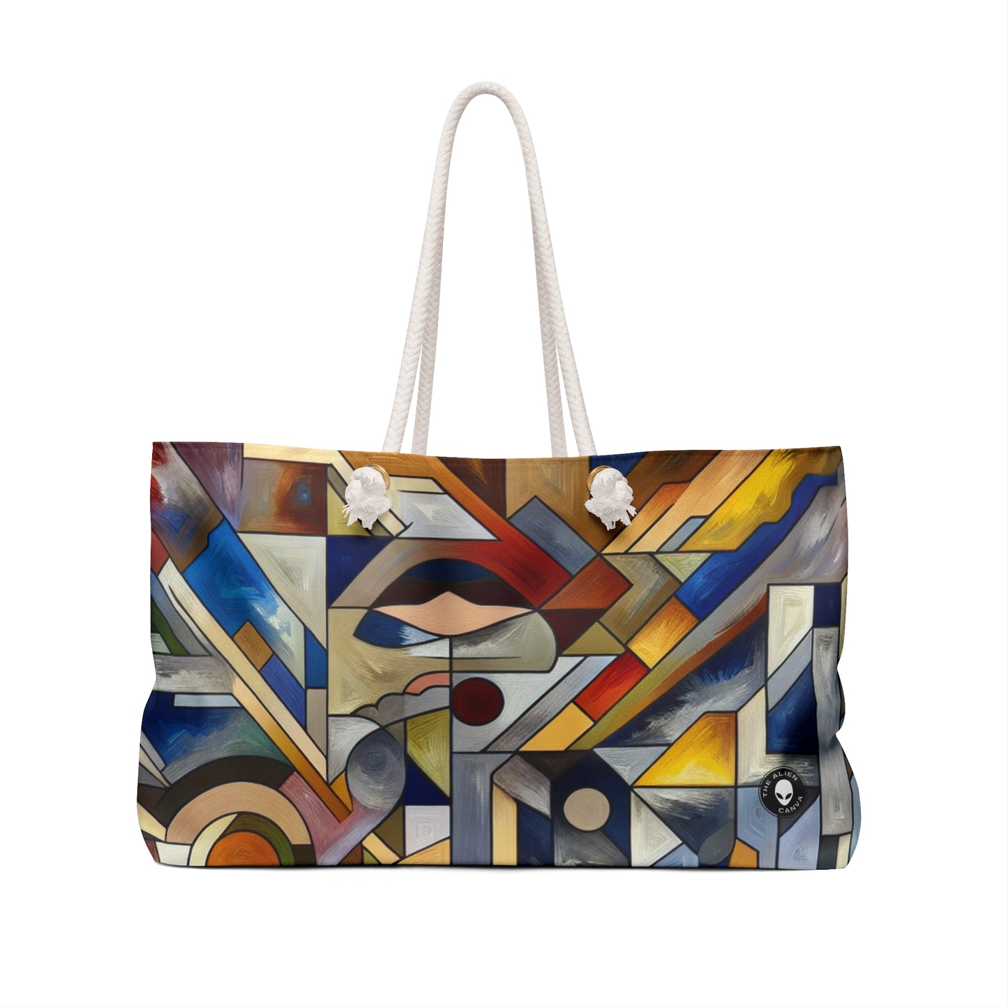 "Urban Fragmentation: An Analytical Cubist Cityscape" - The Alien Weekender Bag Analytical Cubism