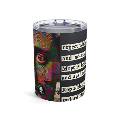 "Absurdity Unleashed: Creating a Dadaist Collage of Chaos" - The Alien Tumbler 10oz Dadaism