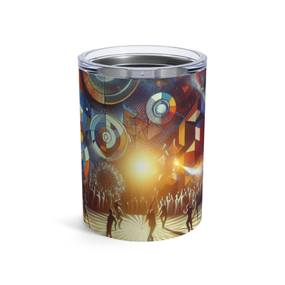 "El vuelo del artista: una danza sincronizada con la naturaleza" - The Alien Tumbler 10oz Performance Art