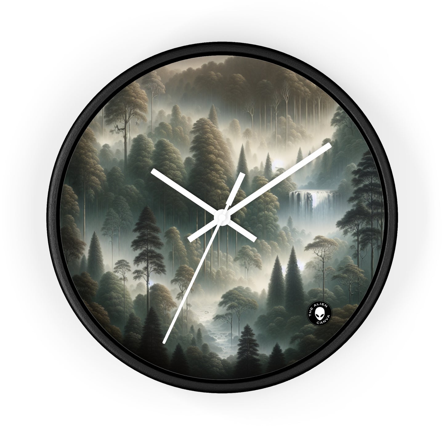 "Misty Forest Retreat" - The Alien Wall Clock