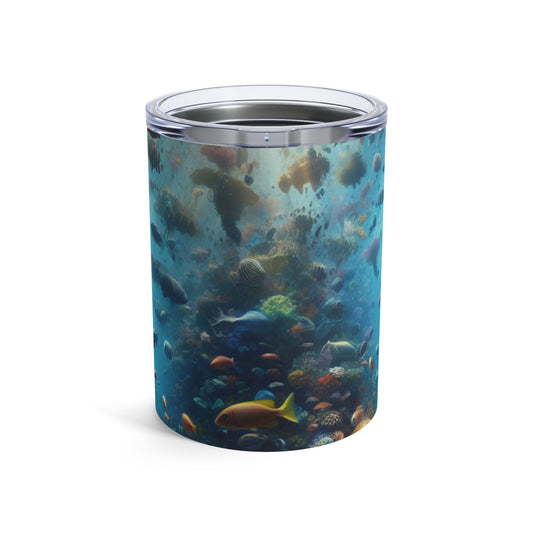 "Récif scintillant : un pays des merveilles sous-marines coloré" - The Alien Tumbler 10oz