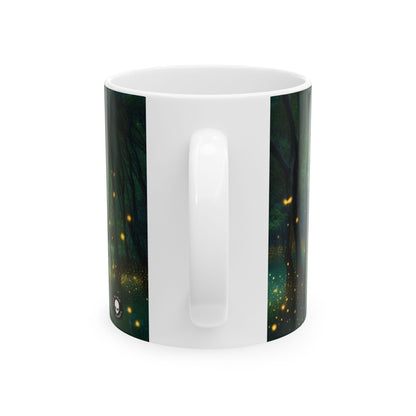 "Firefly Dusk" - Taza de cerámica alienígena de 11 oz