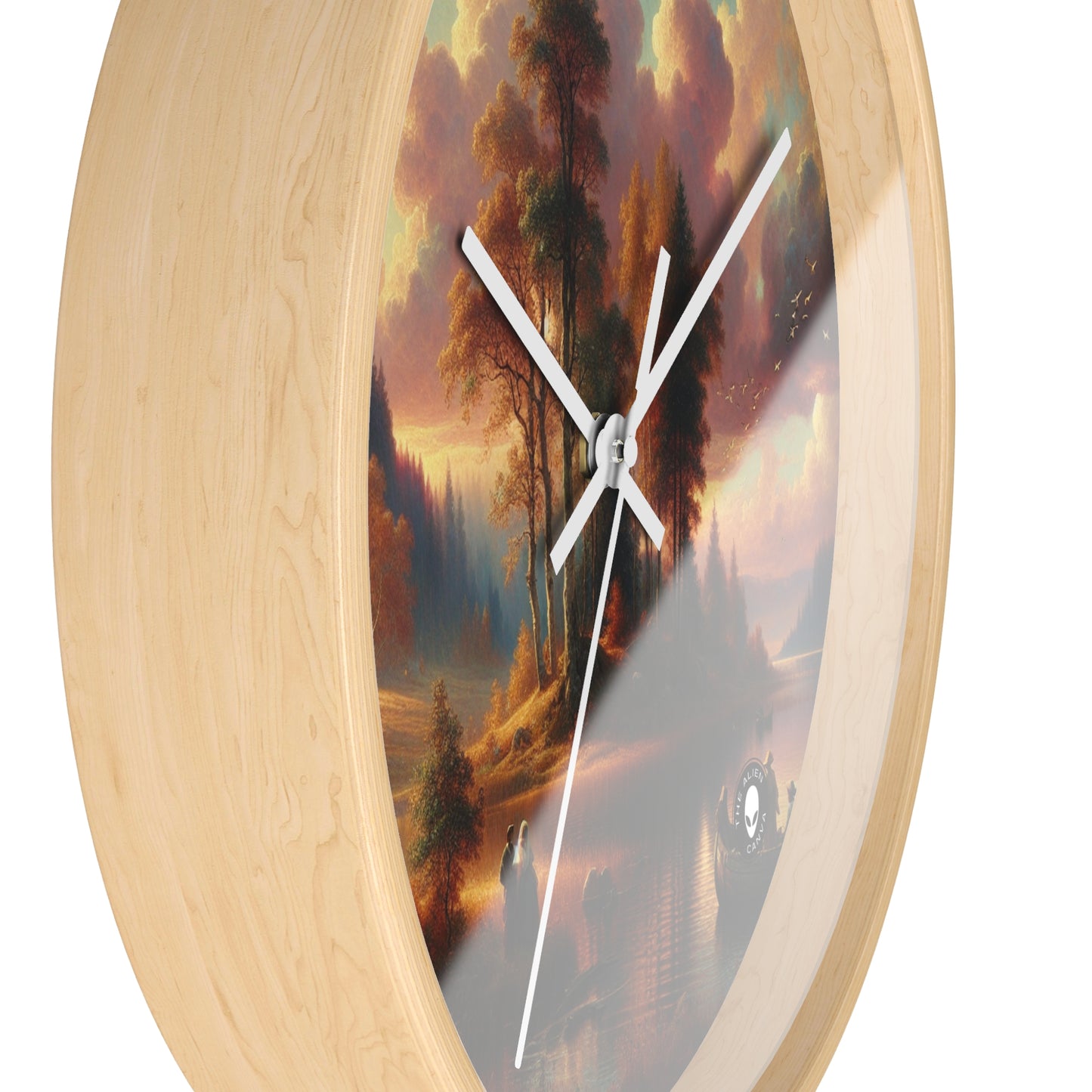 "Susurros de amor en el bosque encantado" - El reloj de pared extraterrestre Romanticismo