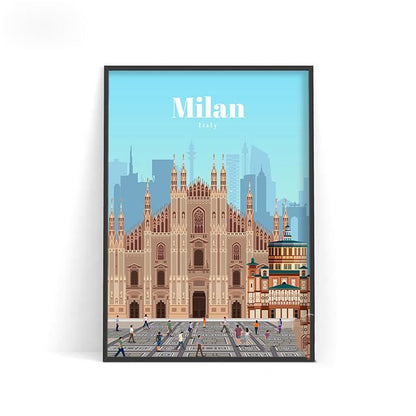 World City Travel Poster Wall Decoration