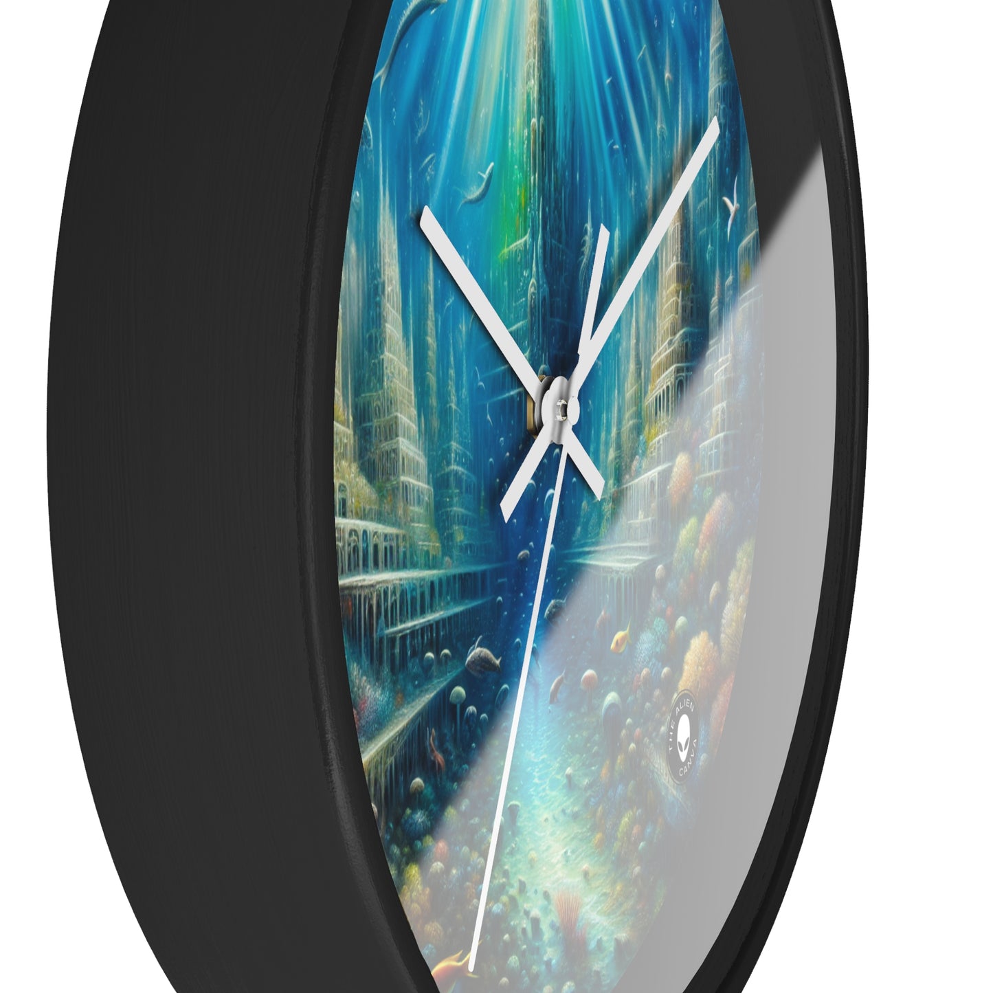 "Enchanted Underwater City" - The Alien Wall Clock