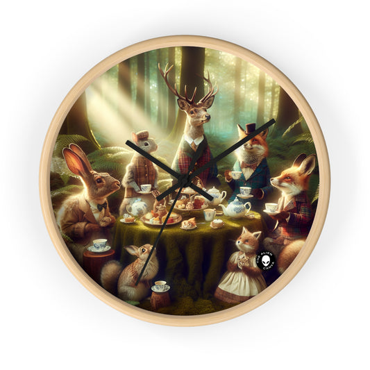 "Enchanted Tea Party" - L'horloge murale extraterrestre